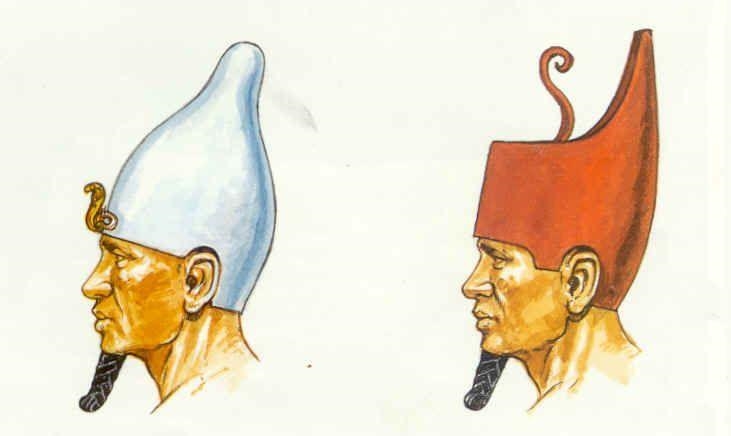 What did the White crown look like in the Egyptians-example-1