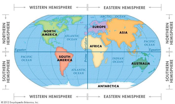 Which continents are part of both northern and southern hemisphere-example-1