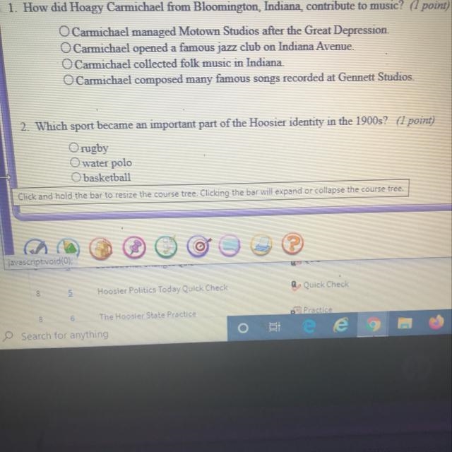 PLEASE HELP this is a test on connexus How did Hoagy Carmichael from Bloomington, Indiana-example-1