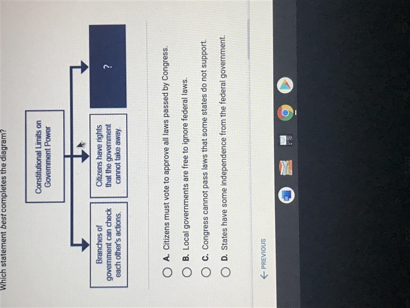 Which statement best completes the diagram?-example-1