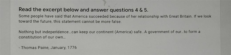 Which document is this excerpt from? A. Common Sense B. Olive Branch Petition C. Declaration-example-1