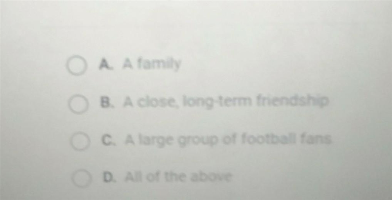 Which is an example of a secondary group?​-example-1