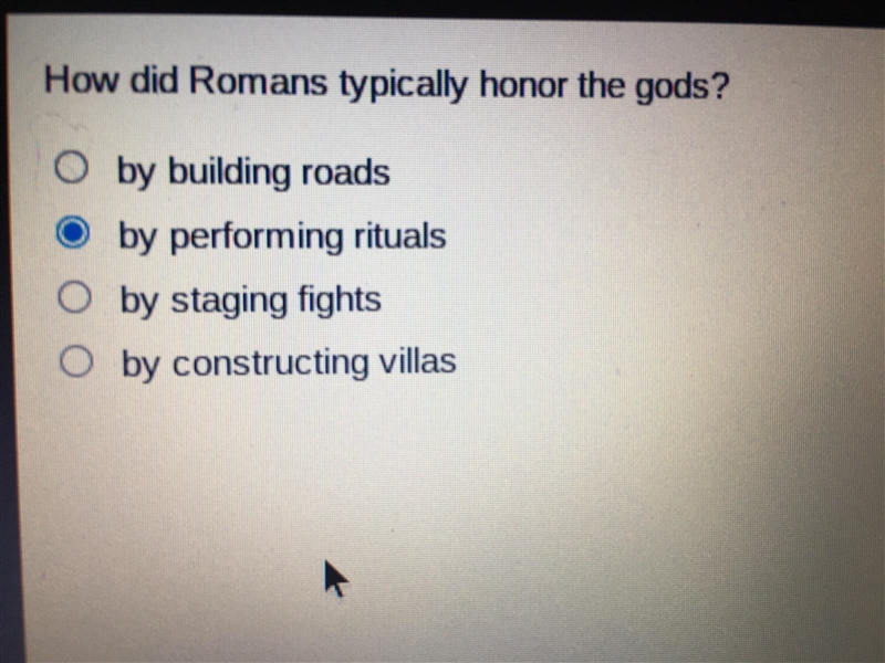 How did romans typically honor the gods-example-1