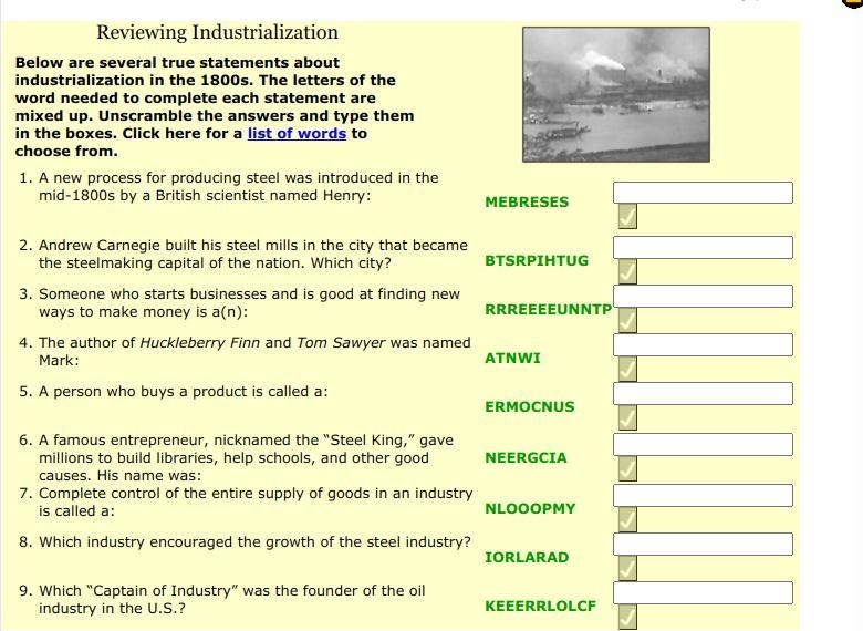 PLEASE HELP ME QUICK AND PLACE UNSCRAMBLED WORDS IN ORDER-example-1