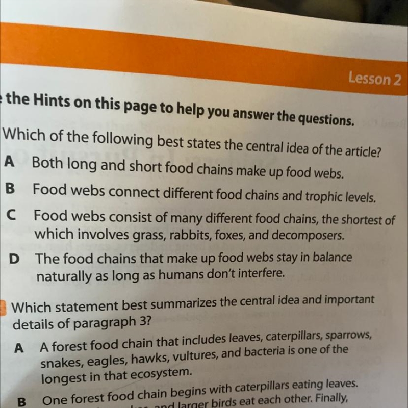 1 Which of the following best states the central idea of the article? A Both long-example-1