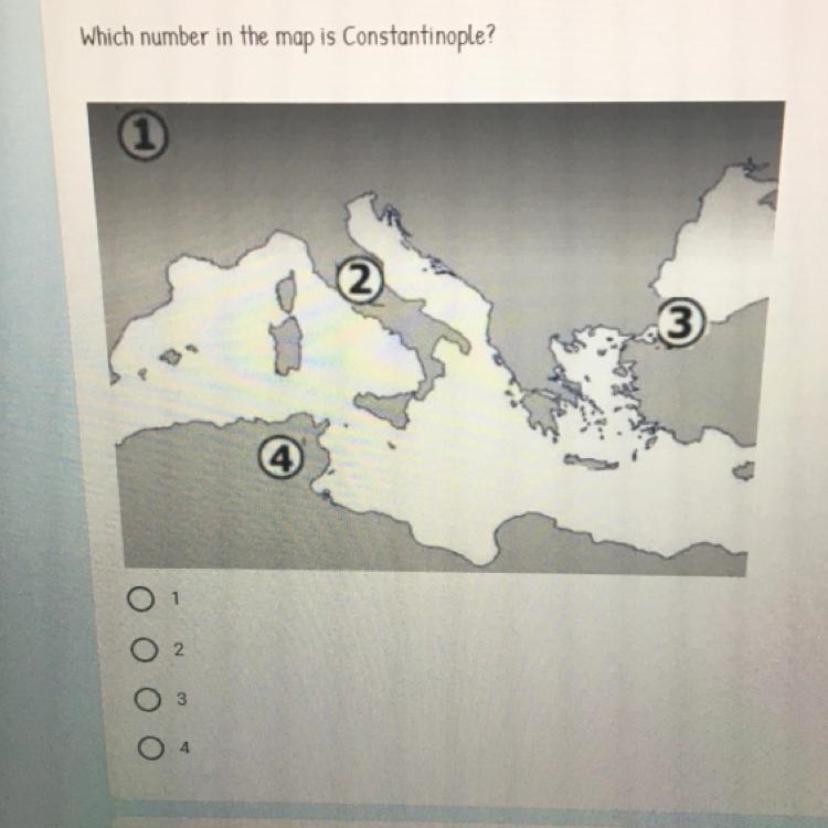 Which number in the map is Constantinople? Please helpppp-example-1