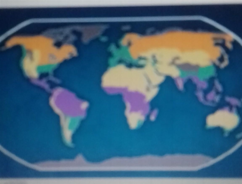 The green areas on the map above highlight the world region with______ climates please-example-1