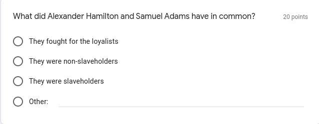 What did Alexander Hamilton and Samuel Adams have in common?-example-1