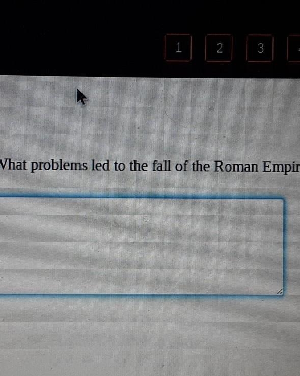 What problems led to the fall of the Roman Empire? Provide at least three examples-example-1