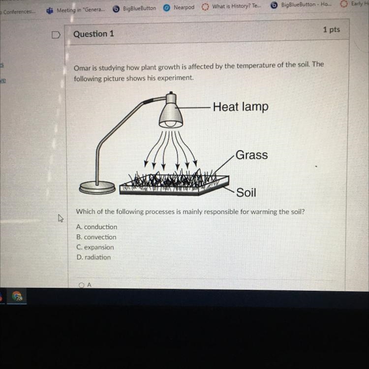 Omar is studying how plant growth is affected by the temperature of the soil. The-example-1