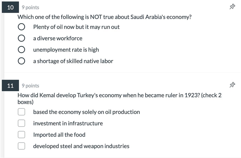 Plz help these are the last 2 questions!! :) (u don't need to put an explanation)-example-1