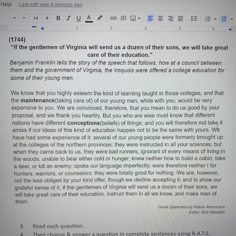 How did the Native Americans become 'powerless' according to what was said in the-example-1