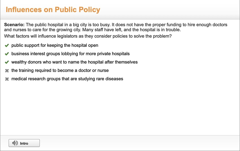 The public hospital in a big city is too busy. It does not have the proper funding-example-1