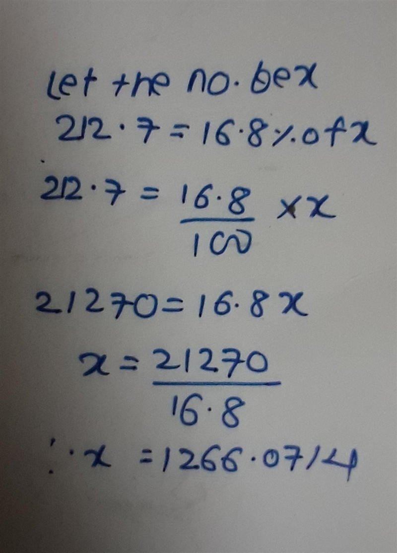 I dont know the answer or how to solve this question using proportions: 212.7 = 16.8% of-example-1