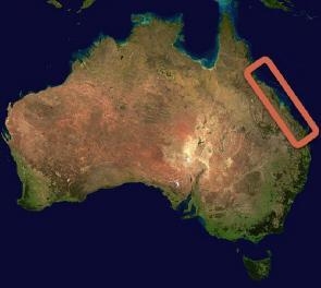 Analyze the map below and answer the question that follows. A satellite map of Australia-example-1