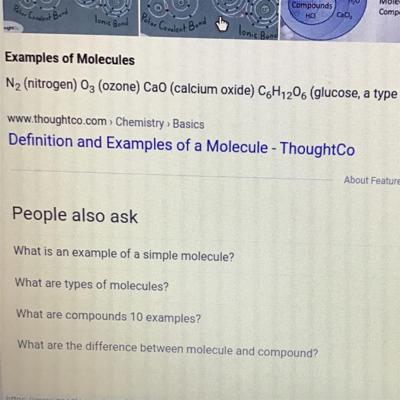 What is molecules?give any 3 example​-example-1