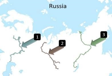 River. All of the following rivers are labeled on the map above except the A. Danube-example-1