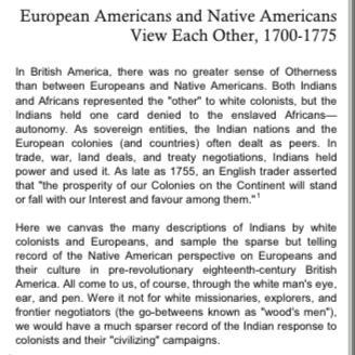 How were the perspectives of the native americans and the europeans explorers different-example-1