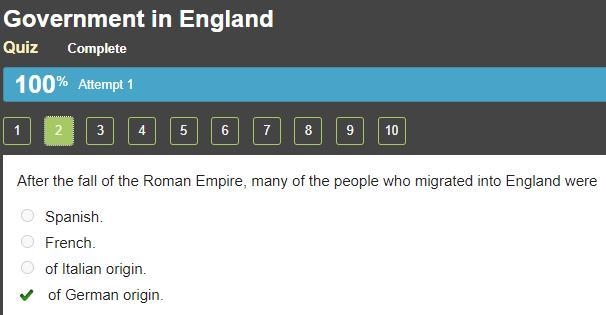 After the fall of the Roman Empire, many of the people who migrated into England were-example-1