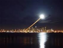 The moon illusion disappears if you ____. ​a. close one eye while looking at the moon-example-1