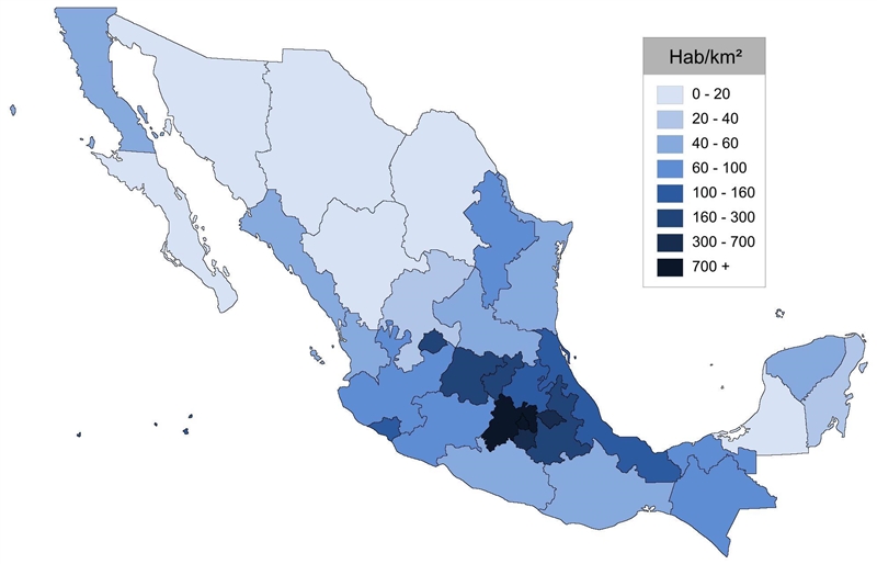 Because of job opportunities, a large part of Mexico's population lives in metropolitan-example-1