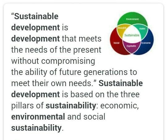 Relation of sustainable development with environment?​-example-1