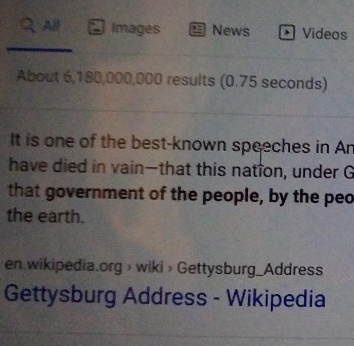 What was the source of the following phrase: "Government of the people, by the-example-1