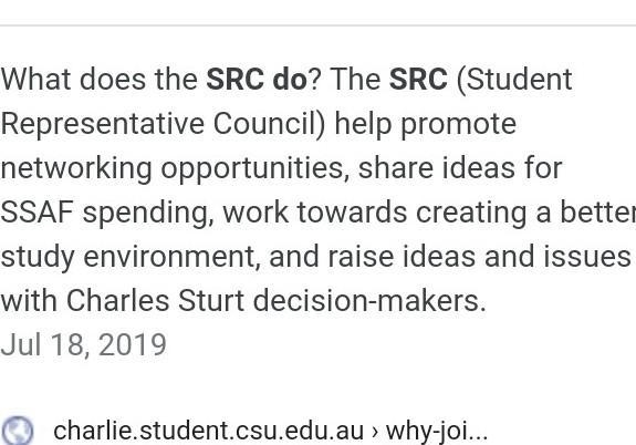 What do you believe the daily role of an SRC member involves-example-1