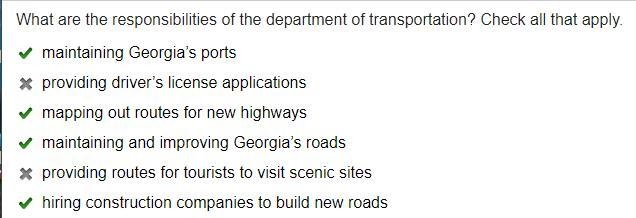 The primary focus of the Georgia Department of Transportation is monitoring and protecting-example-1