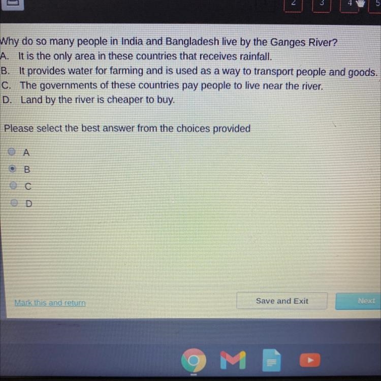 Why do so many ppl in India and bangladesh live by the Ganges river???-example-1