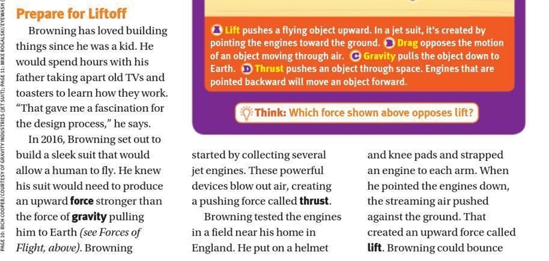 How does the author structure the information in the section “Prepare for Liftoff-example-1