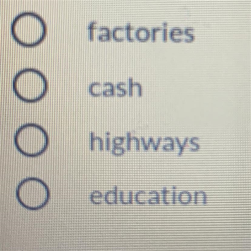 Which is an example of investing in human capital?-example-1