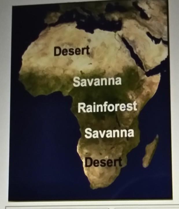 Given the map of africa and the major physical features, explain how each physical-example-1