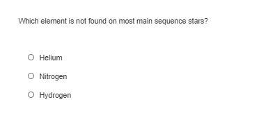 Which element is not found on most main sequence stars?-example-1