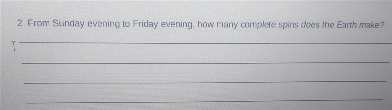 Help me plsssss. From Sunday evening to Friday evening, how many complete spins does-example-1