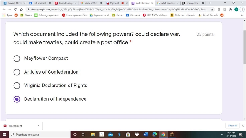 Which document included the following powers? could declare war, could make treaties-example-2