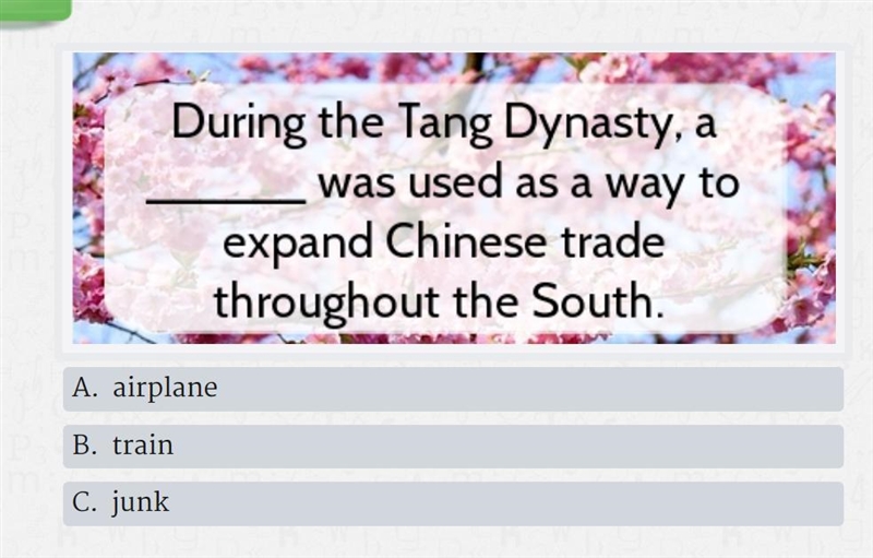 During the tang dynasty what was used to expand throughout the south-example-1