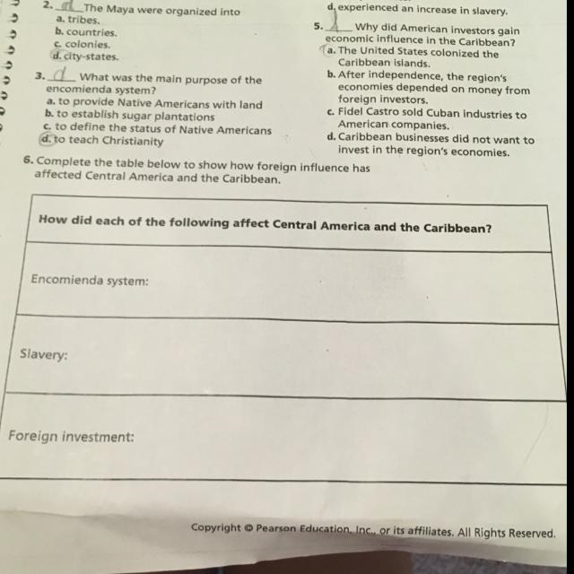 How did encomienda system affect Central America and the Caribbean-example-1