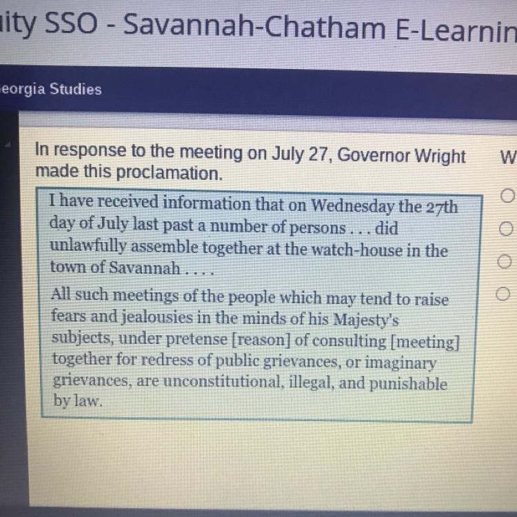 Why does the governor issue this proclamation? O to explain a plan to hold his own-example-1