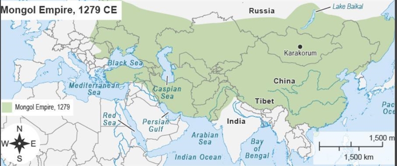 PLS ANSWER WORTH 100 POINTS Read the map. Which statement best describes the reach-example-1