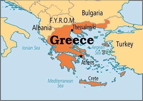 The ______ sea is to the ______ of Greece-example-1