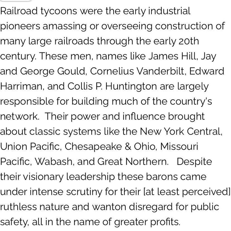 Identify three railroad barons and TELL ME WHAT THEY ACHIEVED-example-1