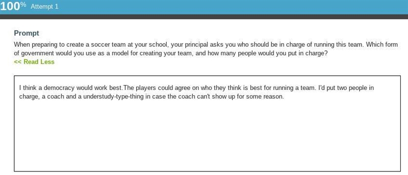 Prompt When preparing to create a soccer team at your school, your principal asks-example-1