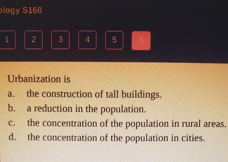 PLSSSSS HELP TIMED QUIZZZZZ Urbanization is​-example-1