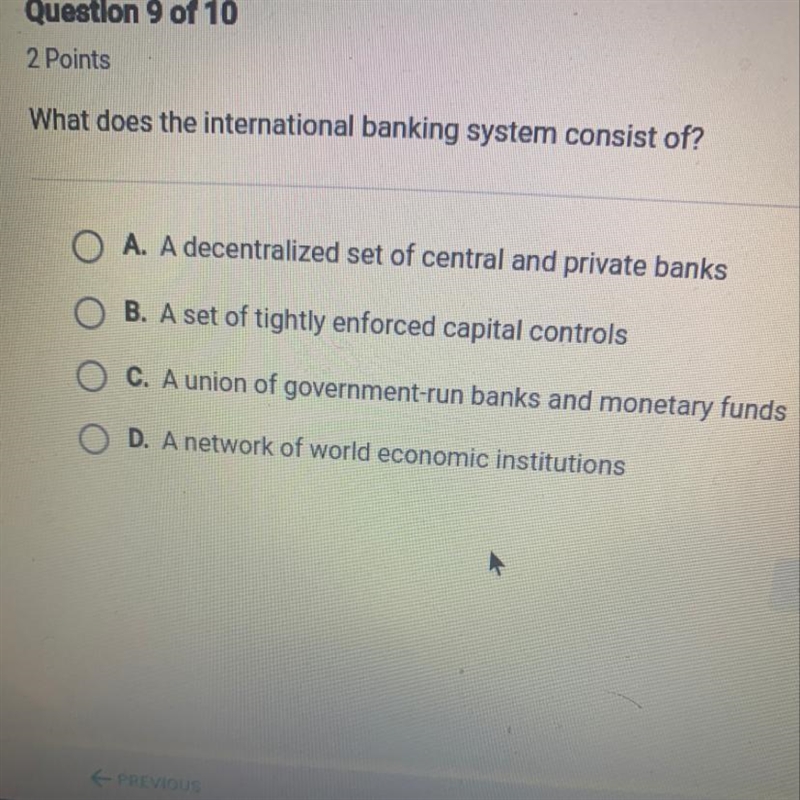 What does the international banking system consist of?-example-1