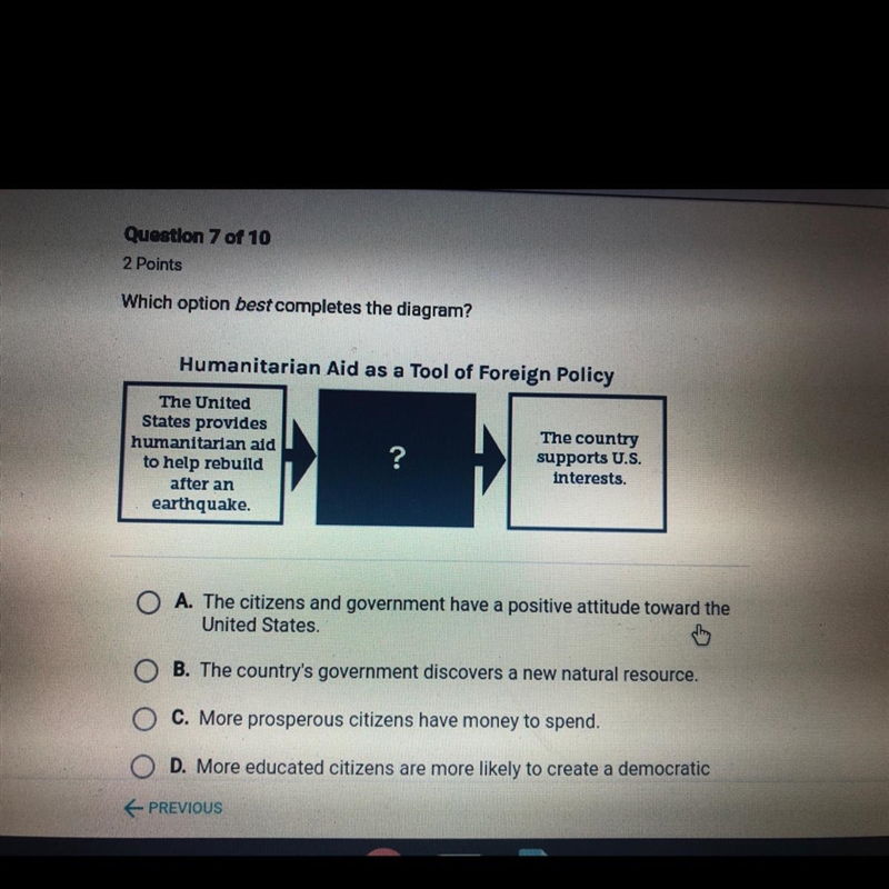 Which option best completes the diagram ?-example-1