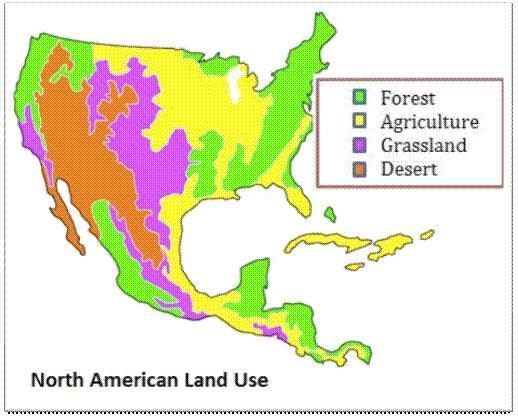 (05.03 MC) The map shows the area in North America devoted to agriculture. Based on-example-1