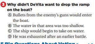 Why didn't Devita want to drop the ramp on the boat? The article down below. and question-example-2