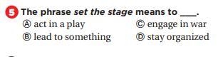 What does set the stage mean? Please only if you know! Thank you!-example-2