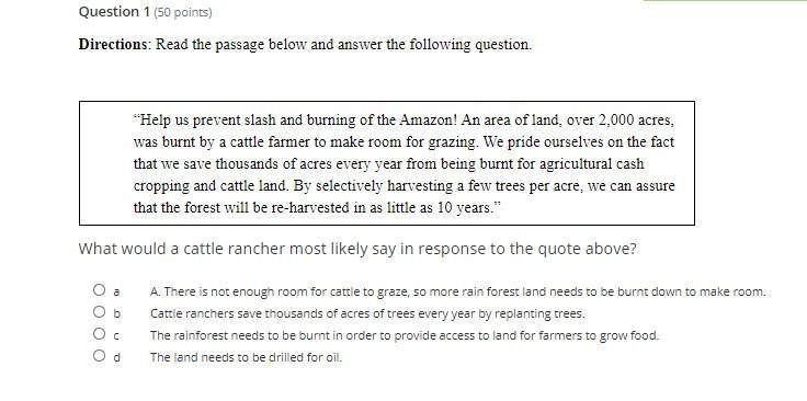 What would a cattle rancher most likely say in response to the quote above?-example-1